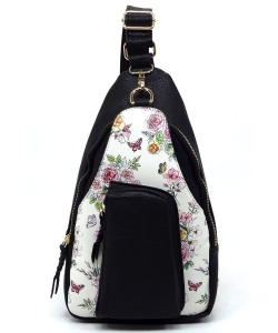 Fashion Sling Backpack AD2773 FLOWER/
